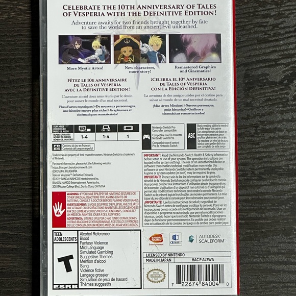 Tales of Vesperia - Definitive Edition - Nintendo Switch - Picture 3 of 3